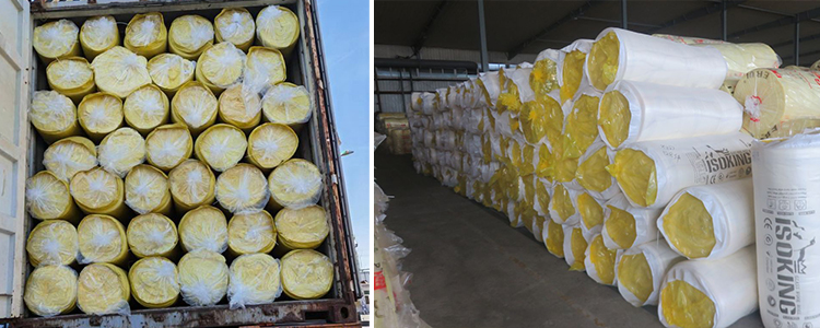 fiberglass insulation blanket glasswool roll fiber