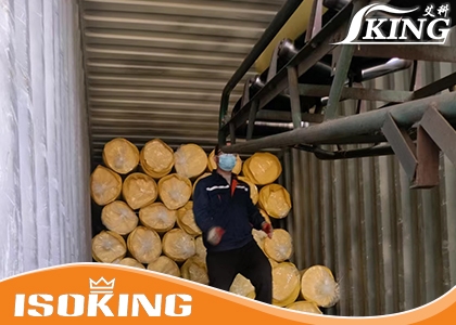 20 Containers of Glass wool blanket transport to Thailand