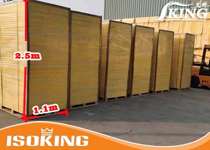 100mm Glass Wool Board Pallet Package for the Republic of Korea