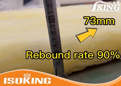 ISOKING Glass Wool Roll Rebound Rate 90%