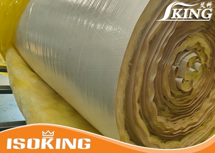 ISOKING Faced Glass Wool In Rolls with Vapor Barrier is ok for Mexico