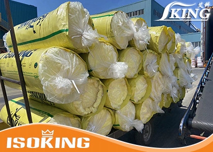 ISOKING Resin Bonded Fiber Glass Wool Loading for Costa Rica
