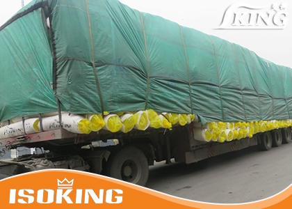268 Cubic Meters of Fiberglass Wool Rolls Were Successfully Loaded Onto Trucks and Sent to Vietnam